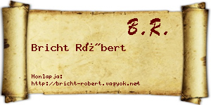 Bricht Róbert névjegykártya